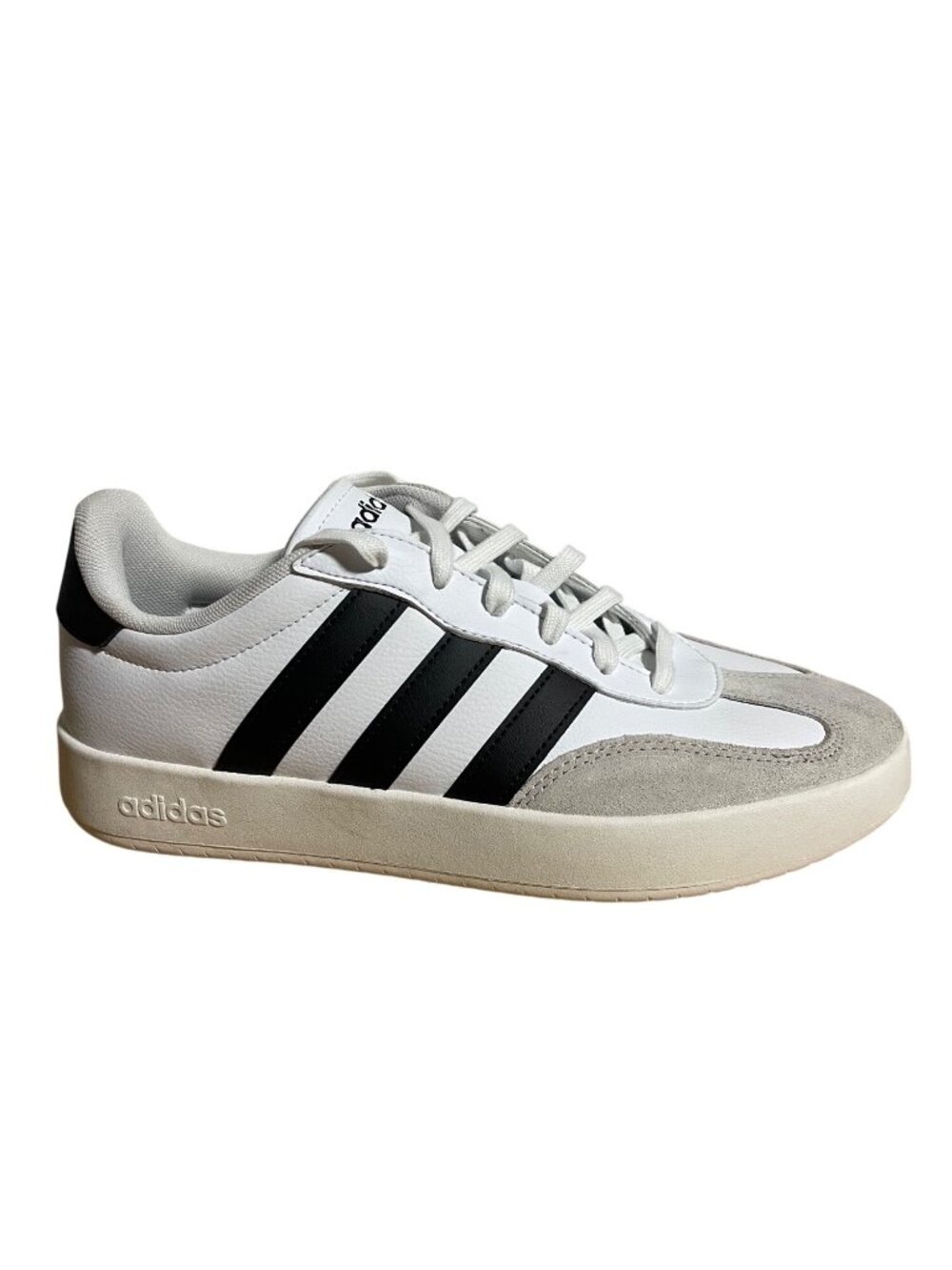 Adidas Barreda Shoes White Black Grey Low Top Retro Terrace Sneaker Womens 11